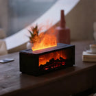 Humidifier with Mesmerizing Flame Effect & Multicolor Lighting | USB-Operated for Soothing Atmosphere
