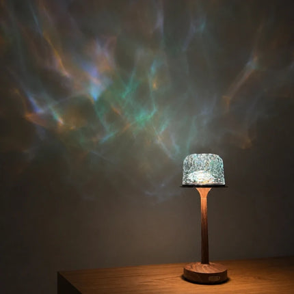 Northern Lights Projector Lamp with 16 Customizable Colors | Elegant Table Lamp for Captivating Atmosphere