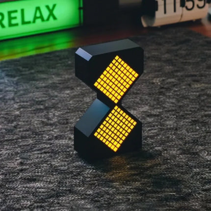 Hourglass Light with Customizable Time Flow | Cordless & Rechargeable Ambient Decor for Relaxation and Creativity