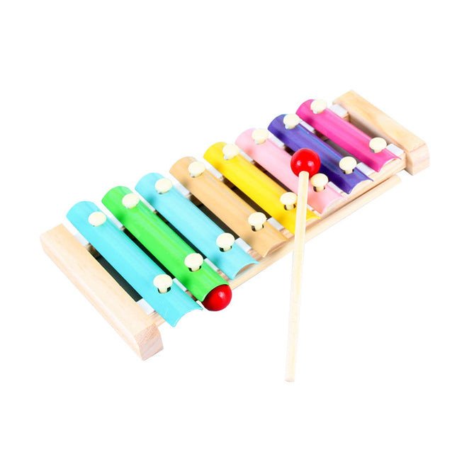 Wooden Xylophone for Baby, Wooden Piano Toy with Knocking Mallet