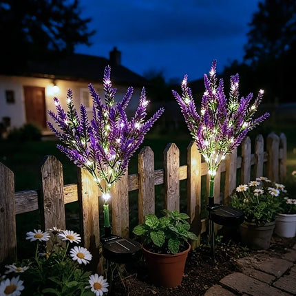 Solar Flower Lights for Garden with Timeless Floral Design | Durable Outdoor Décor for Enchanting Nighttime Glow