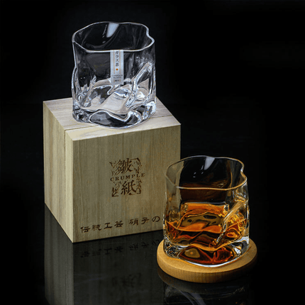 Whisky Glass with Wooden Box, Old Fashioned Rocks Glass for Bourbon and Scotch – image 12