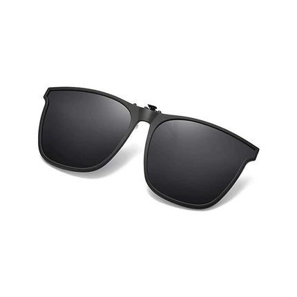 Polarized Clip On Sunglasses for Prescription Glasses, Flip Up Sunglasses UV400, Clip Ons for Glasses for Driving