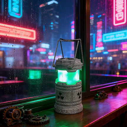Radioactive Lantern with Immersive Hazard Design | Portable Sci-Fi Decor for Gaming and Streaming Spaces