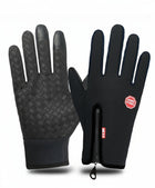 Waterproof Winter Gloves with Touchscreen Fingertips, Snow Gloves for Cold Weather, Warm Gloves with Anti Slip Grip