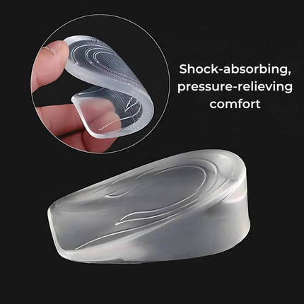Height Increase Insoles, Heel Pain Inserts with Gel Heel Cups