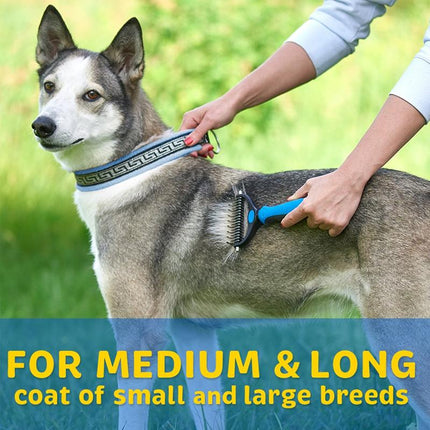 Dog Grooming Tool, Cat Brush for Shedding and Detangling