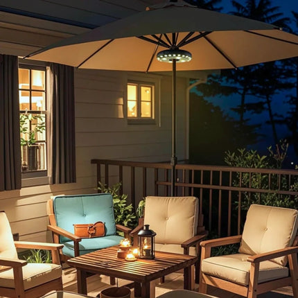 Patio Umbrella Light with Adjustable Modes | Cordless Design for Outdoor Ambiance