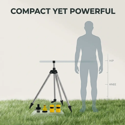 Lawn Sprinkler with Tripod, 360 Degree Rotating Water Sprinkler for Yard – image 9
