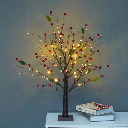 Spring Tree Accent with Warm White LED Lights | Elegant Seasonal Decor for Personalized Home Ambiance
