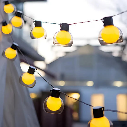 Solar String Lights with Remote Control & 8 Lighting Modes | Waterproof Outdoor Decor for Enchanting Atmospheres