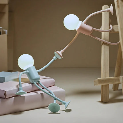 Bendable Desk Lamp with Flexible Limbs & Suction Cups | Quirky Lighting for Creative Spaces