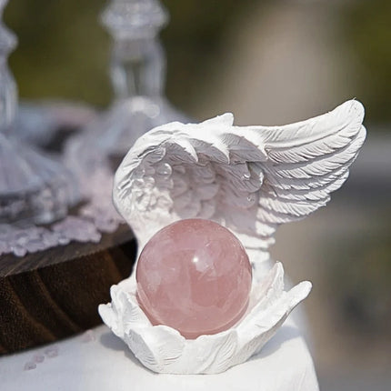 Angelic Wings Candle Holder with Poetic Winged Design | Serene Resin Decor for Warmth and Reflection
