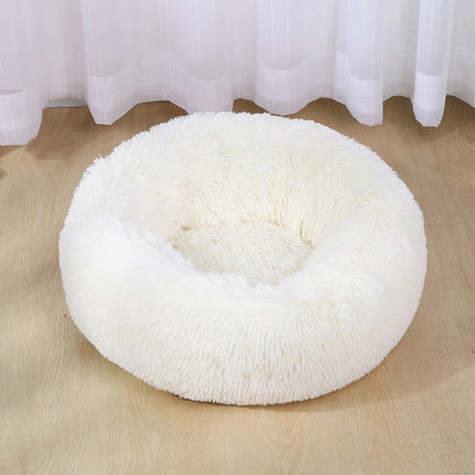 Super Soft Washable Plush Pet Bed with Non-Slip Bottom | Ultimate Comfort for Dogs and Cats