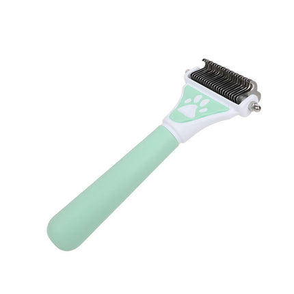 Double-Sided Dog Brush & Hair Remover with Comfortable Grip | De-Shedding Tool for Effortless Grooming