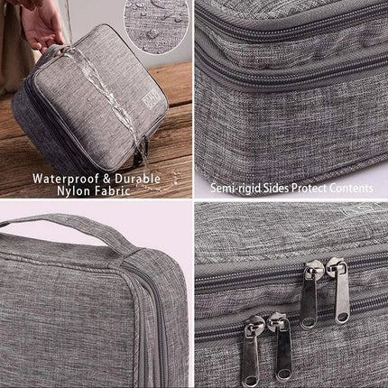 Electronic Organizer Travel Cable Bag with Double Layer Design | Waterproof Storage for Accessories and Gadgets