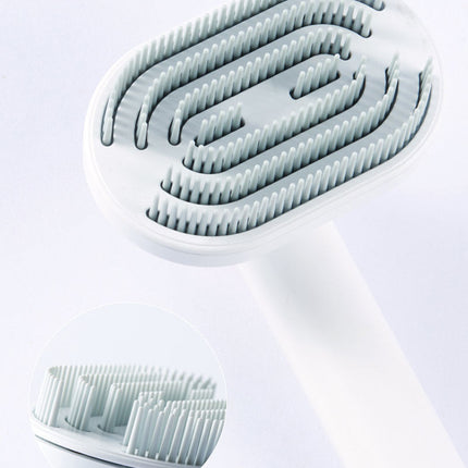 Self-Cleaning Pet Brush with High-Density Needle Comb | Gentle Grooming for Dogs and Easy Cleanup