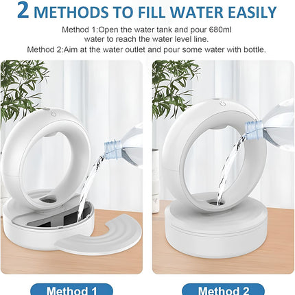 Anti-Gravity Humidifier with Soothing Mist & LED Light | Unique Decorative Accent for Enhanced Relaxation