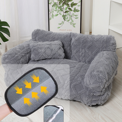 Dog Beds with Raised Edges, Plush Couch Dog Bed – image 13