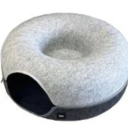 Cat Tunnel Nest for Cats with Removable Washable Design | Dual-Use Play and Rest Bed for Feline Comfort
