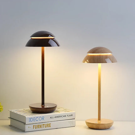 Cordless Scandinavian Table Lamp with Touch-Controlled Dimming | Rechargeable Lighting for Home Decor