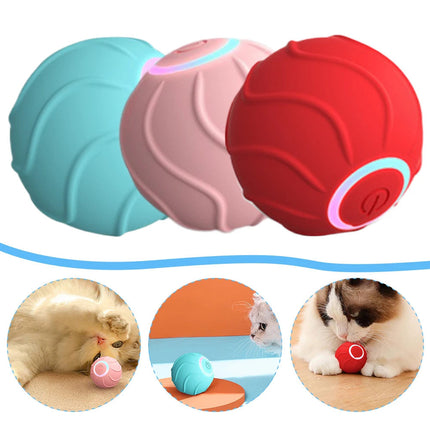 Smart USB Rolling Ball Toy for Cats with Automatic Rolling Action | Interactive Play for Endless Fun and Exercise