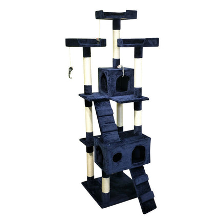 Luxury Multi-Layer Cat Climbing Frame with Plush Platforms | Durable Playhouse for Climbing and Scratching Fun