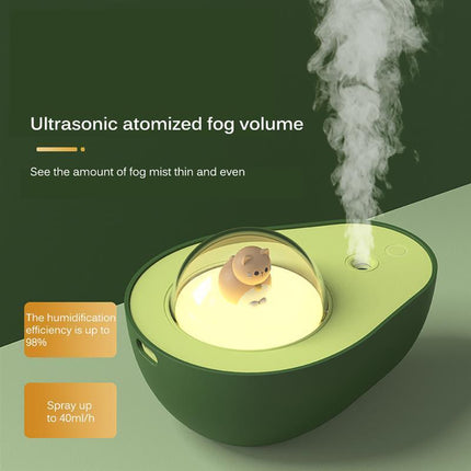 Avocado Mini Spray Humidifier with Negative Ion Generation | Compact USB Humidifier for Improved Air Quality