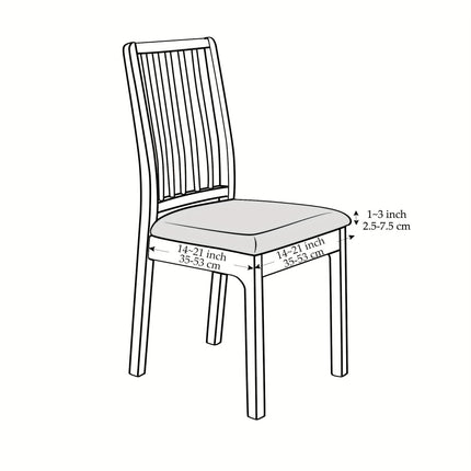 Chair Covers for Dining Room, Dining Chair Slipcovers Set of 4 or 6 – image 8