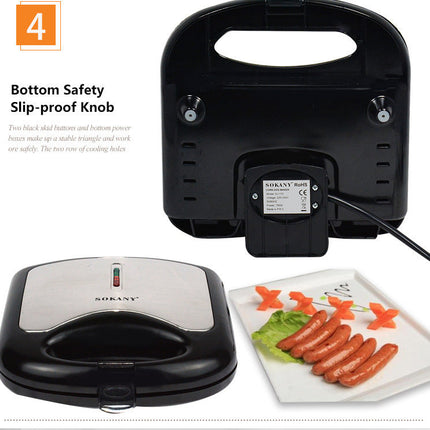 Non-Stick Hot Dog Machine with 750W Power | Easy Cooking for Delicious Sausages at Home