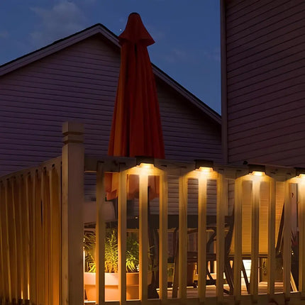 Solar Step Lights with Automatic Dusk Sensor | Weather-Resistant Outdoor Lighting for Pathways and Patios