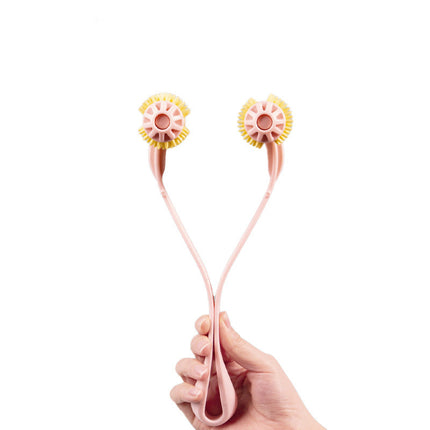 Pink Cat Massager Roller with Scroll Wheel Design | Gentle Grooming Tool for Stress Relief and Bonding
