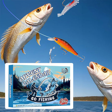 Fishing Advent Calendar, 24 Day Christmas Advent Calendar with Fishing Baits and Hooks – image 4