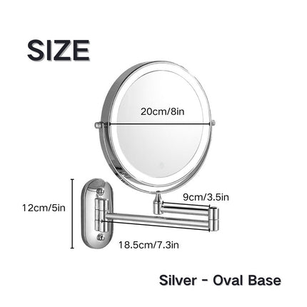 Wall Mounted Vanity Mirror with Lights, 1X 10X Magnifying Makeup Mirror – image 11