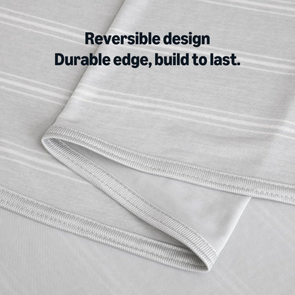 Cozy Comfort | Striped Cooling Blanket for Hot Sleepers with Reversible Design | Lightweight Throw for Bed & Sofa