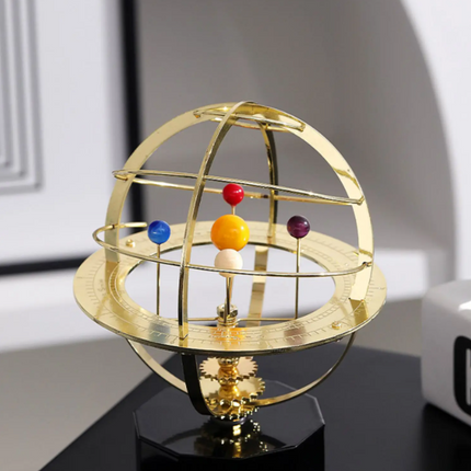 Solar System Model, Tower Orrery with 9 Planets