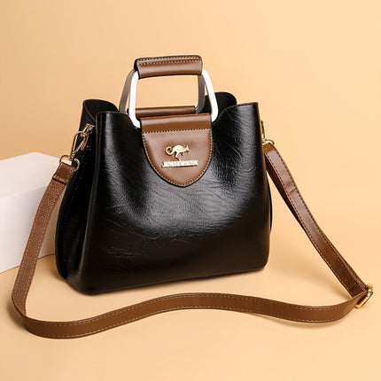 Genuine Leather Handbag, Leather Crossbody Bag and Shoulder Bag
