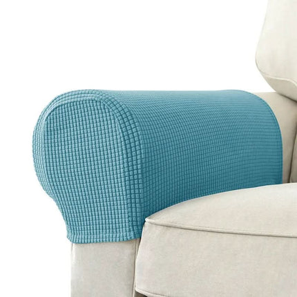 Armchair Arm Covers Set of 2, Quilted Jacquard Sofa Arm Covers with Anti Slip Base – image 8