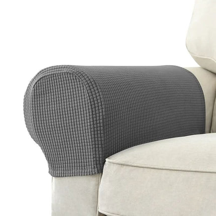 Armchair Arm Covers Set of 2, Quilted Jacquard Sofa Arm Covers with Anti Slip Base – image 14