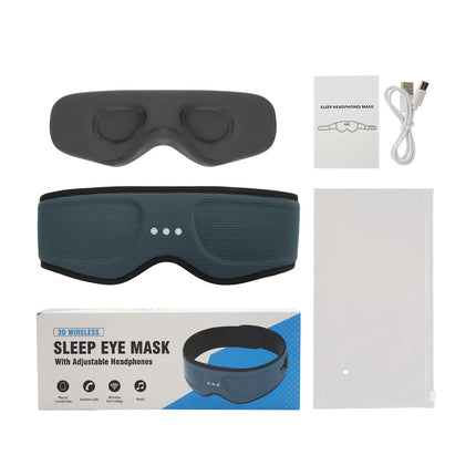 Comfort Sleep | 3D Contoured Bluetooth Eye Mask with Memory Foam | Wireless Music for Relaxation