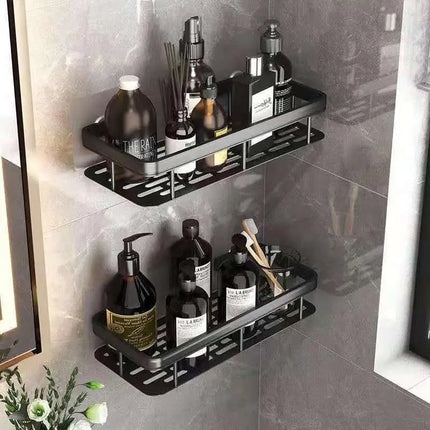 Bathroom Wall Shelf No Drill, Bathroom Storage Organizer for Shampoo – image 10