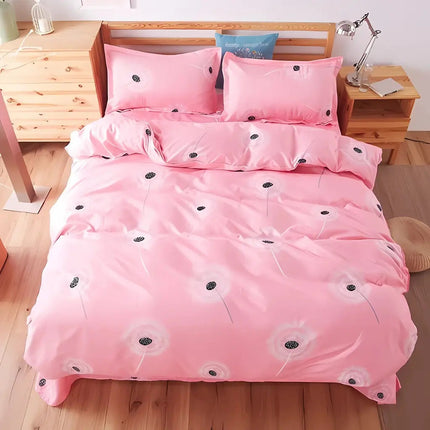 Lightweight Breathable Duvet Cover in Pink and Blue