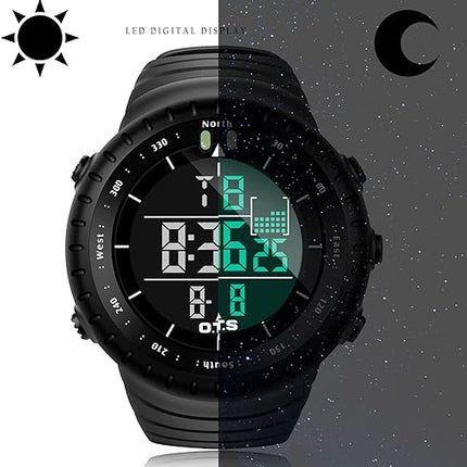 Active Gear | Waterproof Digital Sports Watch with LED Backlighting | Shock-Resistant Design for Outdoor Adventures 5