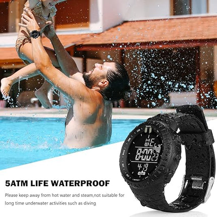Active Gear | Waterproof Digital Sports Watch with LED Backlighting | Shock-Resistant Design for Outdoor Adventures 7