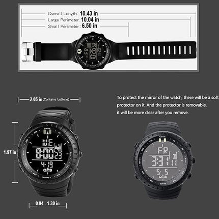 Active Gear | Waterproof Digital Sports Watch with LED Backlighting | Shock-Resistant Design for Outdoor Adventures 8