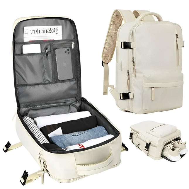 Active Traveler | Waterproof Travel Backpack with USB Charging Port | Lightweight Design for Ultimate Comfort 0
