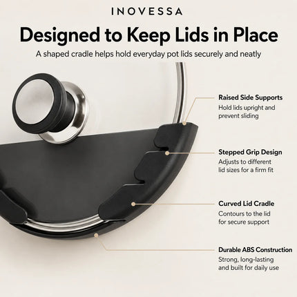 Adhesive Pot Lid Holders No Drill – image 6