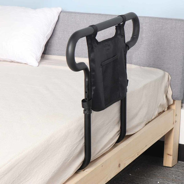 Adjustable Bed Safety Guard | Sturdy Support for Seniors with Storage Pouch 1