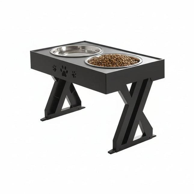 Adjustable Elevated Dog Feeding Station with Spill-Reducing Design | Perfect for Large Dogs and Puppies 1