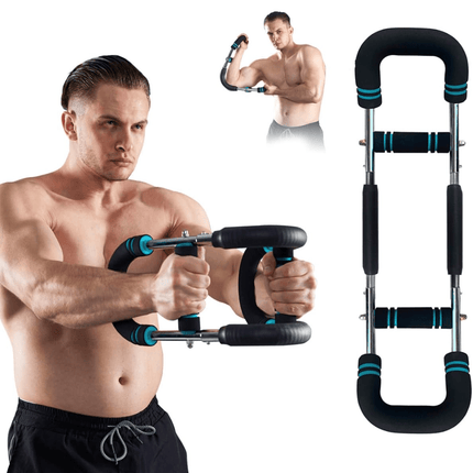 Adjustable Home Workout Bar for Arms & Chest with Custom Resistance | Portable Fitness Solution for Targeted Muscle Training 3